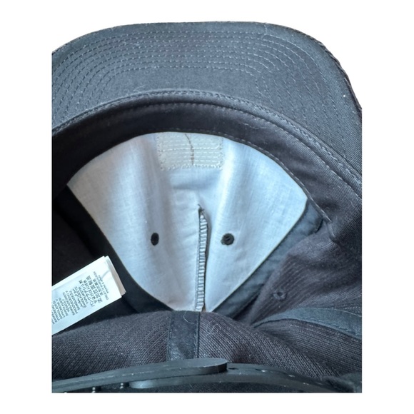 DC shoes skater black corduroy baseball hat rare grunge - Picture 7 of 8